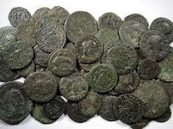 collecting roman coins