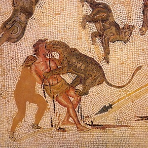 Roman floor mosaic, 200 AD