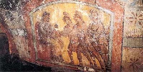 Magi in Marcellianus catacomb