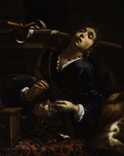 Herodias with the Head of Saint John the Baptist— Francesco del Cairo (1598-1674)