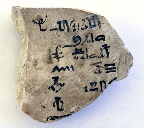 Oldest known abecedary—1500 BC Egypt
