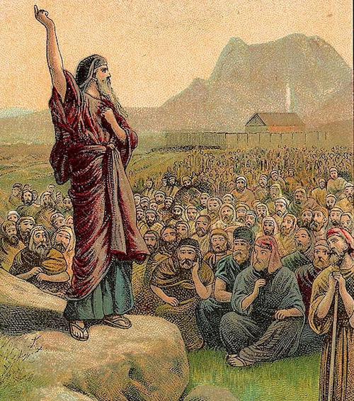 Moses Speaking