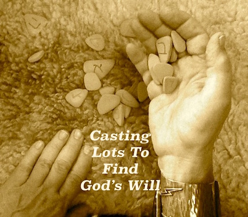 What was the practice of casting lots?