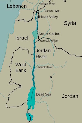 Jordan River And Dead Sea Map