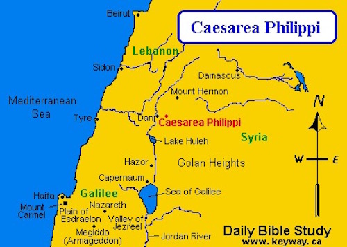 Caesarea Philippi Map