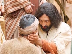 making the blind to see christ