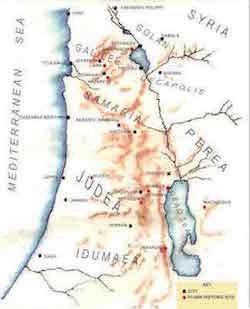 Map of Israel | EARLY CHURCH HISTORY